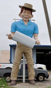 Muffler Man Beaumont TX Ken's Mufflers RetroRoadmap.com