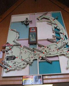 Vintage Cape Cod Map Bourne Liquors RetroRoadmap.com