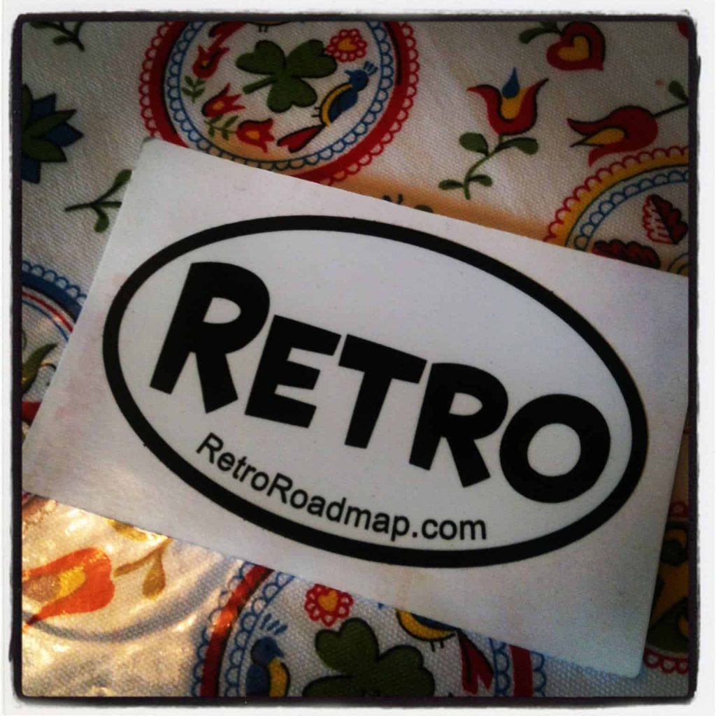 retro roadmap sticker free