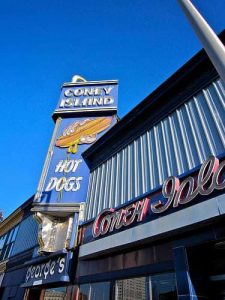 Georges Coney Island Hot Dogs Worcester MA Neon Sign Retro Roadmap