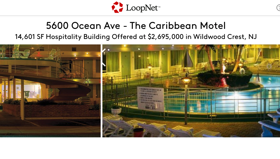 Caribbean Motel Wildwood For Sale Loopnet Retro Roadmap